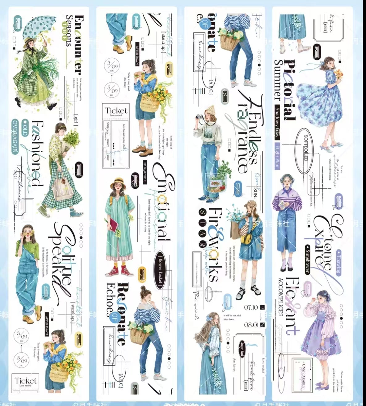Journal pre-cut PET tape (5m/roll)
