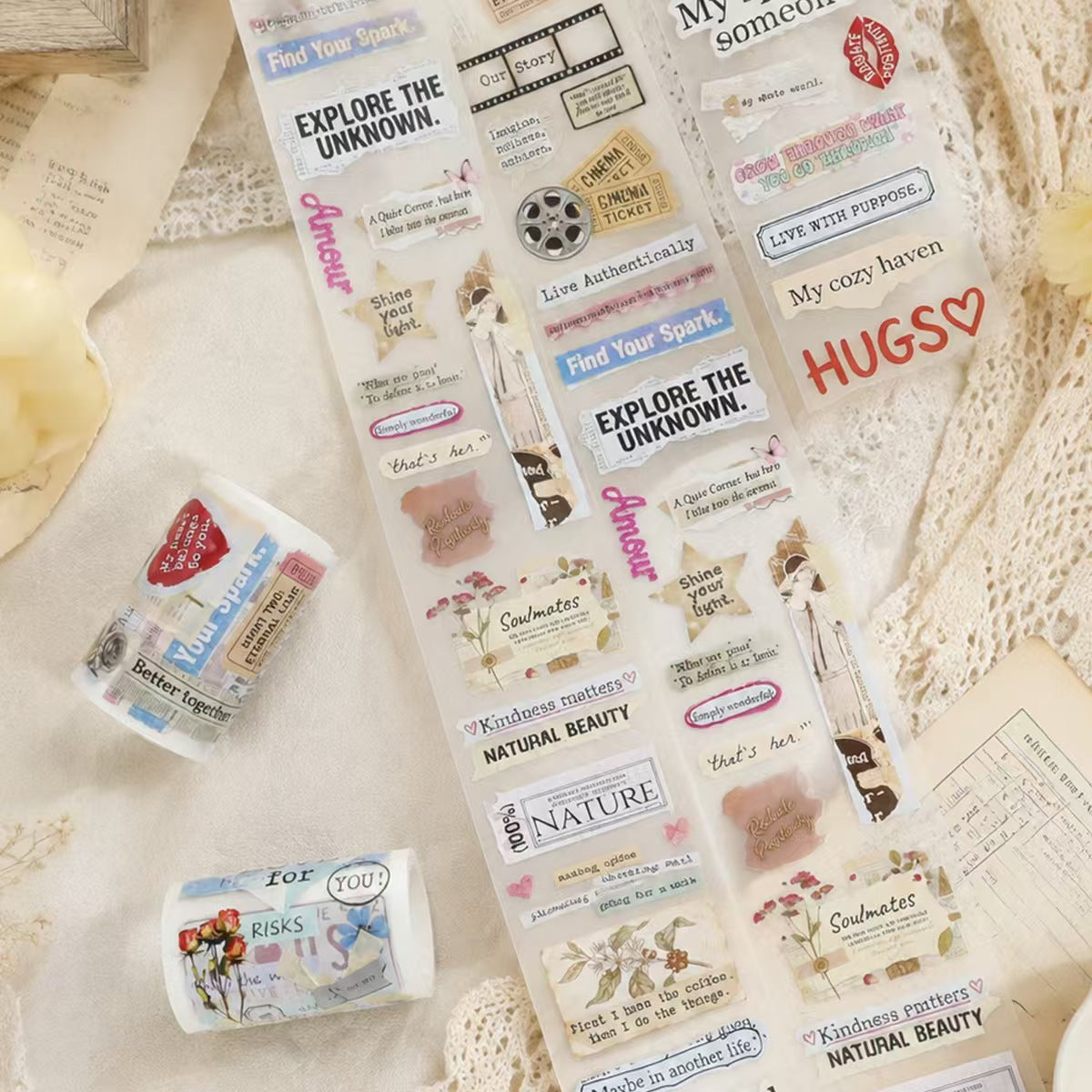 Journal pre-cut PET tape (2m/roll)