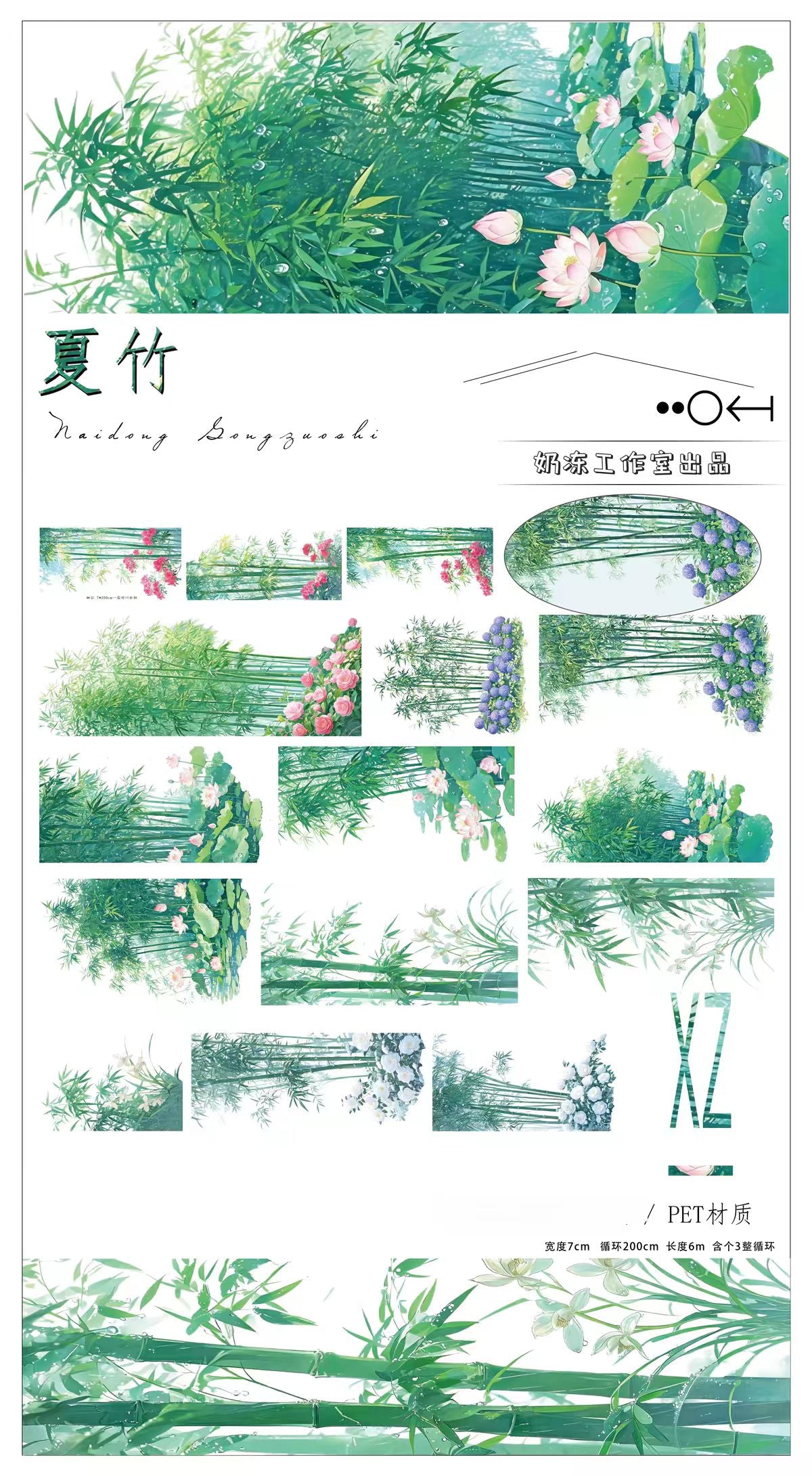 Journal landscape PET tape (5/6m/roll)