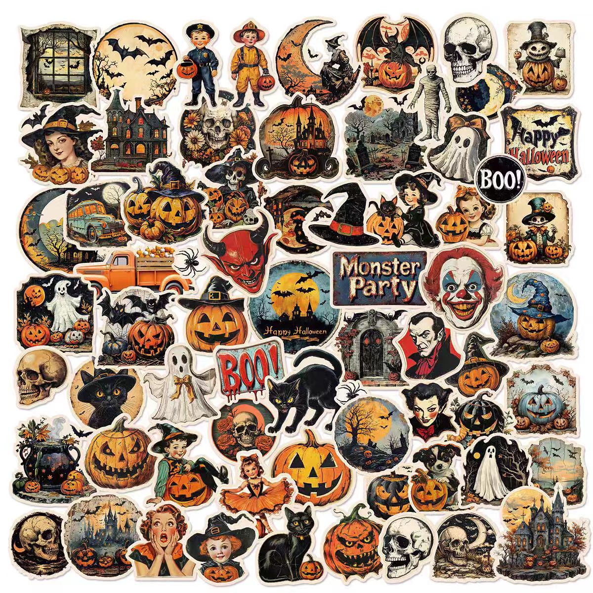 Journal sticker pack (Halloween) 66pcs