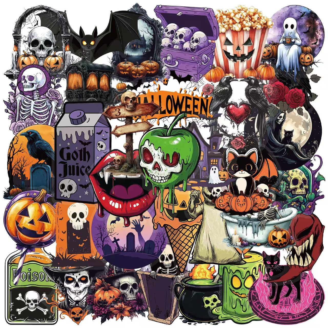 Journal PET sticker pack (Halloween) 50pcs/pack