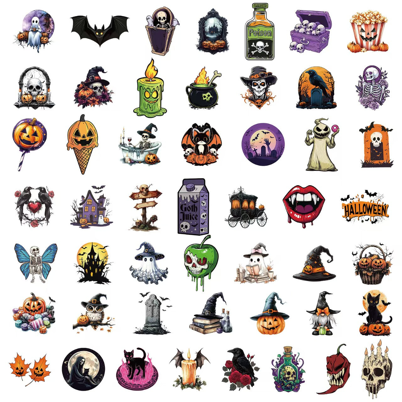 Journal PET sticker pack (Halloween) 50pcs/pack