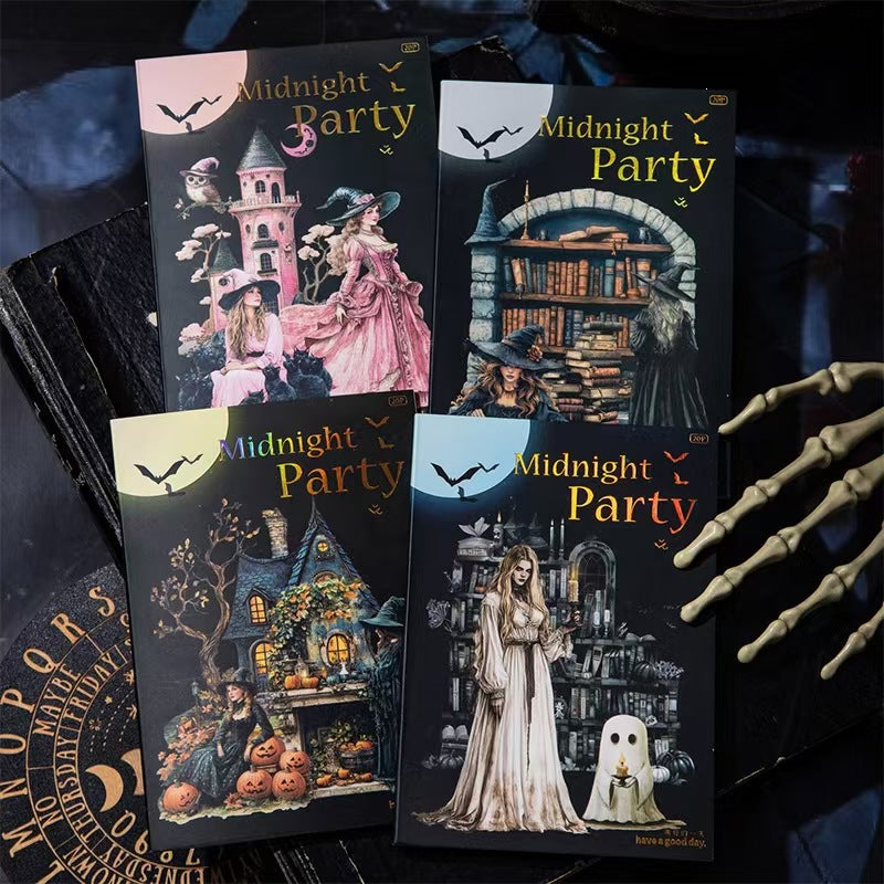 Journal sticker book (Halloween) PET+washi stickers