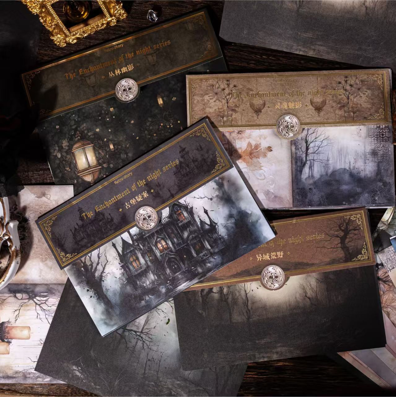 Journal paper packs (Dark theme) 30 sheets/pack