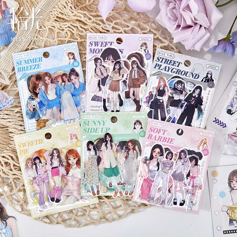 Journal PET sticker packs (30pcs/pack)