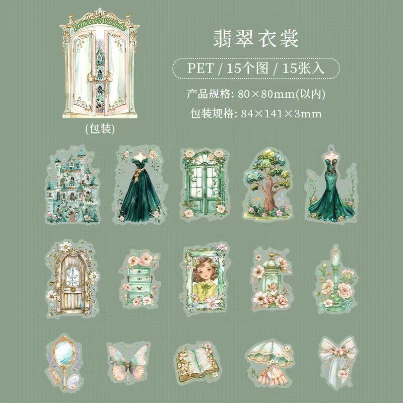 Journal PET sticker packs (15pcs/pack)