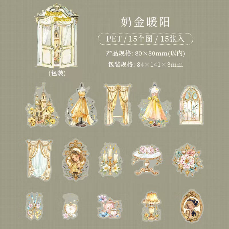 Journal PET sticker packs (15pcs/pack)