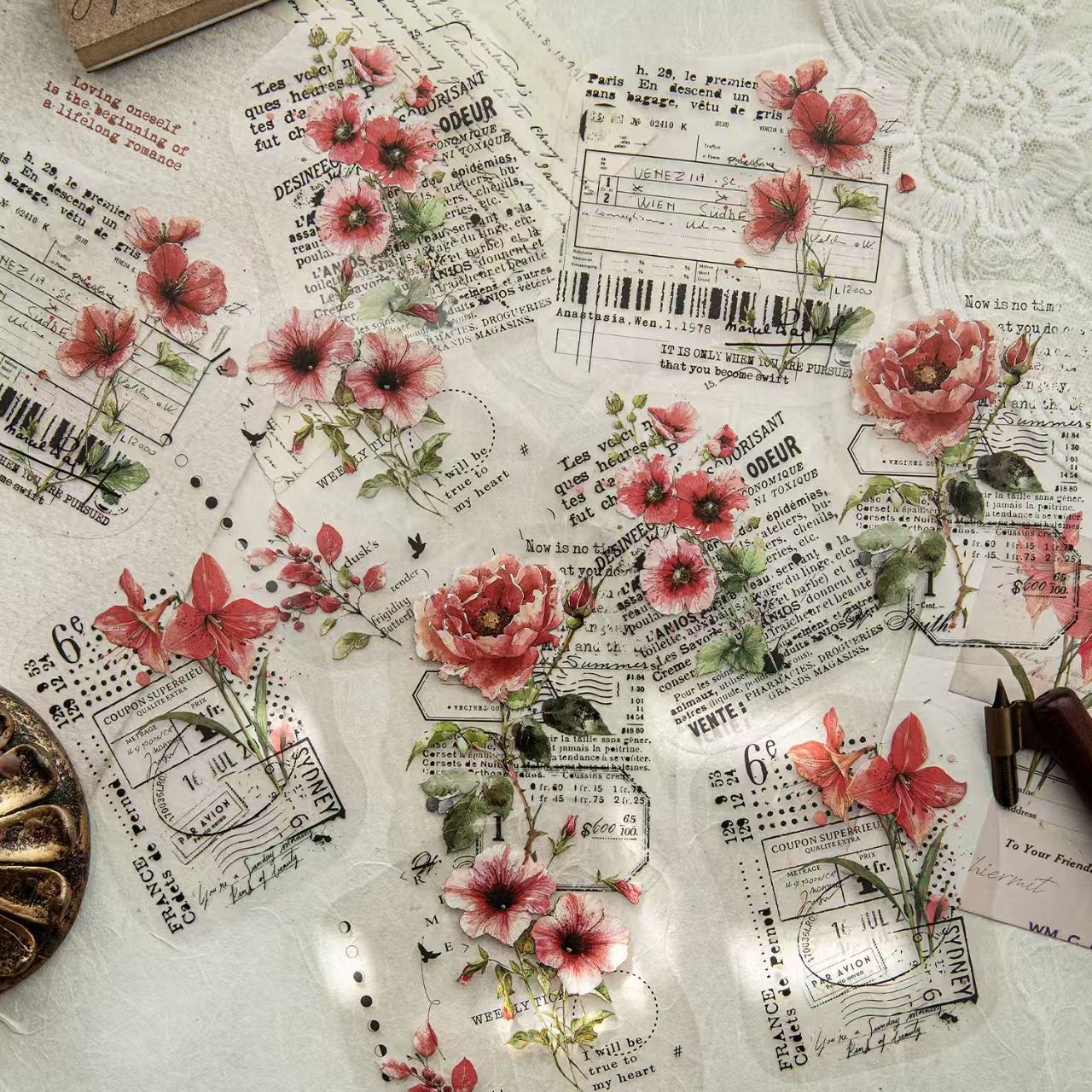 Journal PET sticker packs (10pcs/pack)