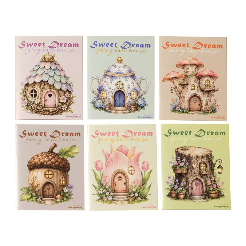 Journal hard card sticker packs (10pcs/pack) Fairy Tale House