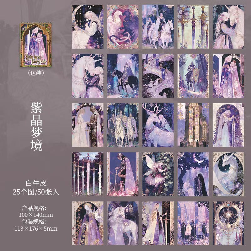Journal paper packs (Dark Fairy Tale) 50 sheets/pack