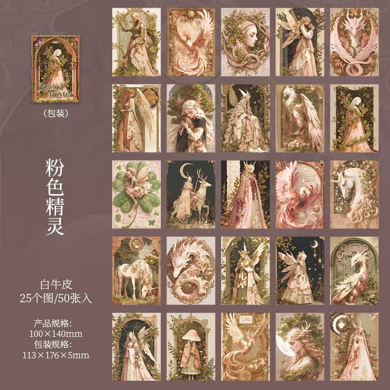 Journal paper packs (Dark Fairy Tale) 50 sheets/pack
