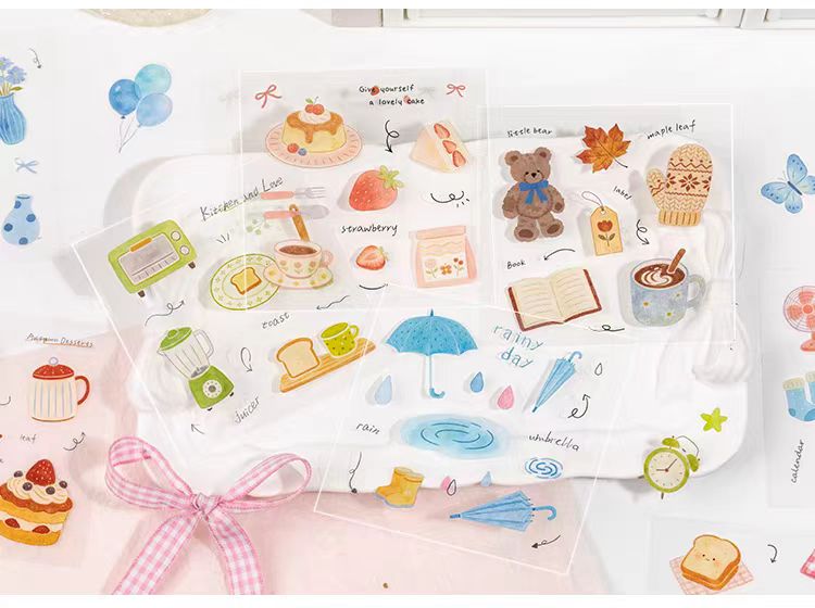 Journal PET sticker pack (20 sheets/pack)