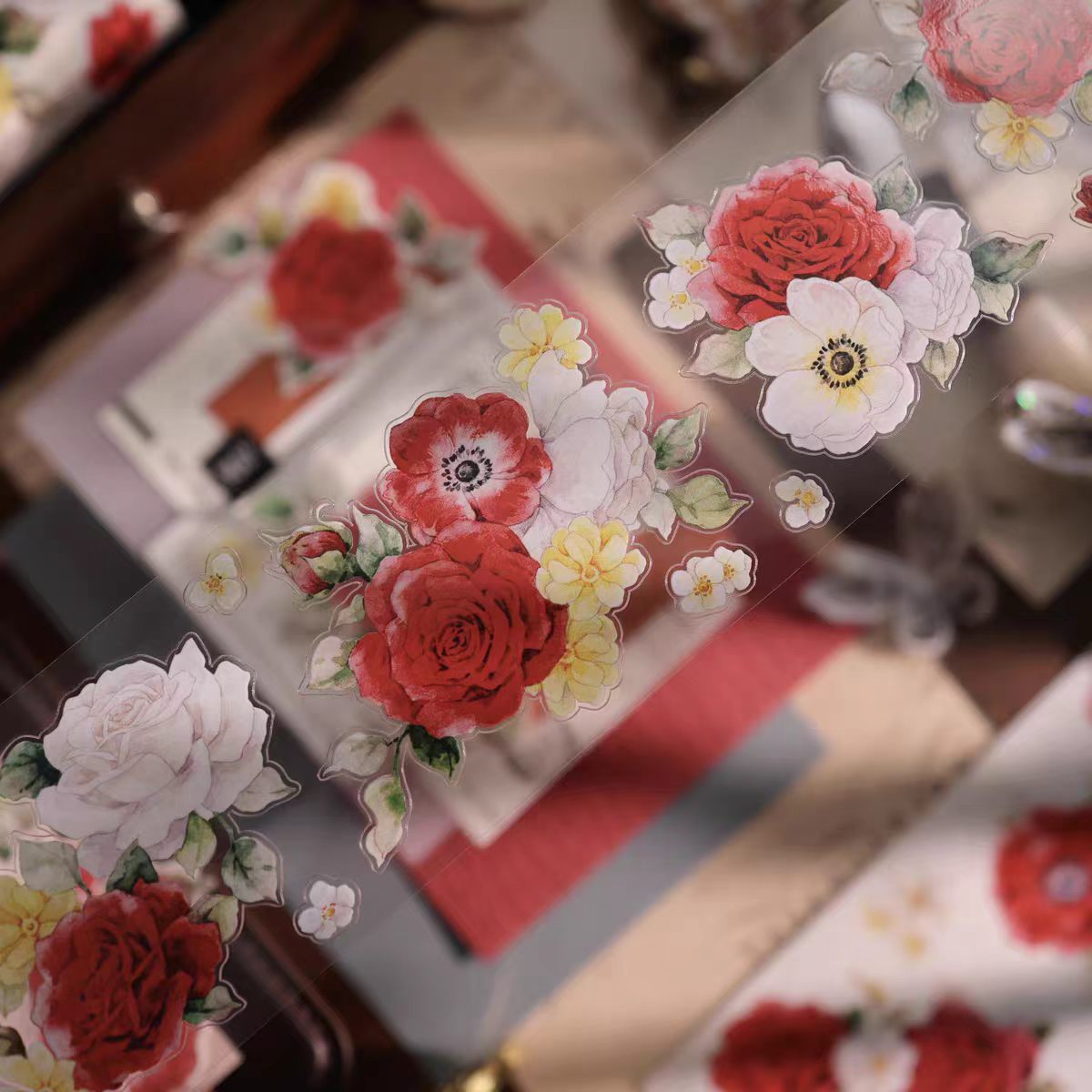 Journal flower pre-cut tape (5m/roll)