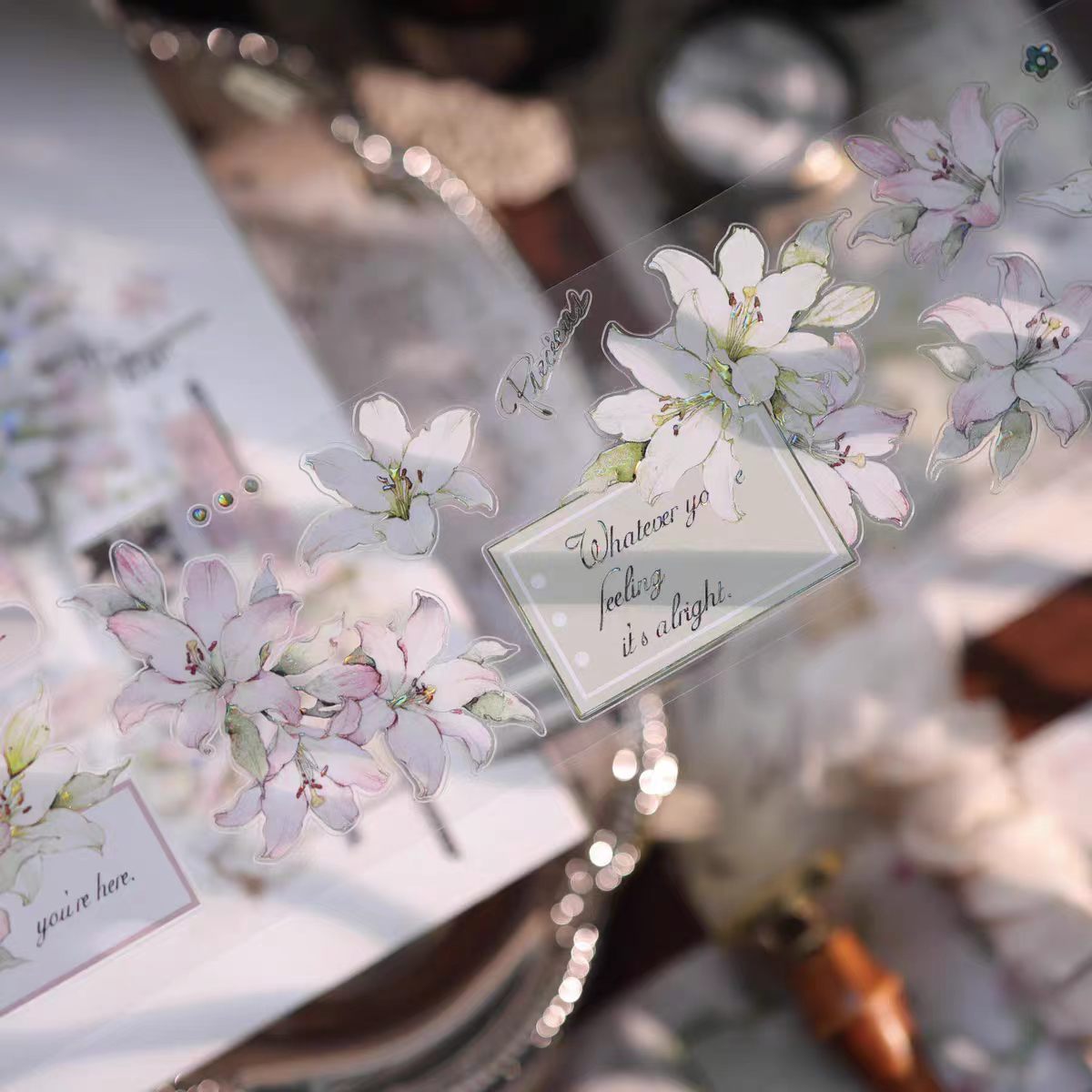 Journal flower pre-cut tape (6m/roll)