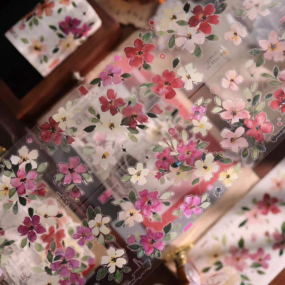 Journal flower pre-cut tape (3m/roll)