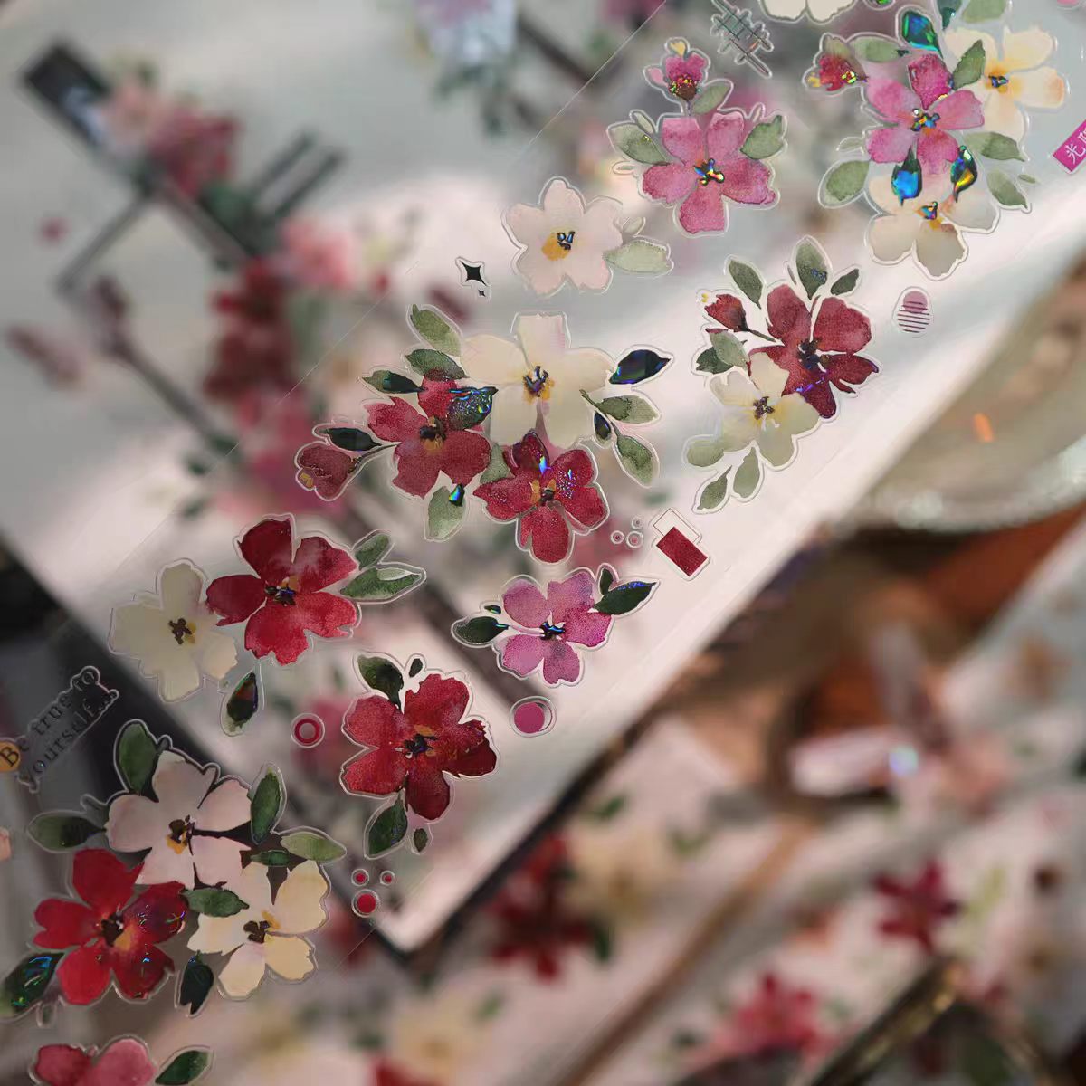 Journal flower pre-cut tape (3m/roll)