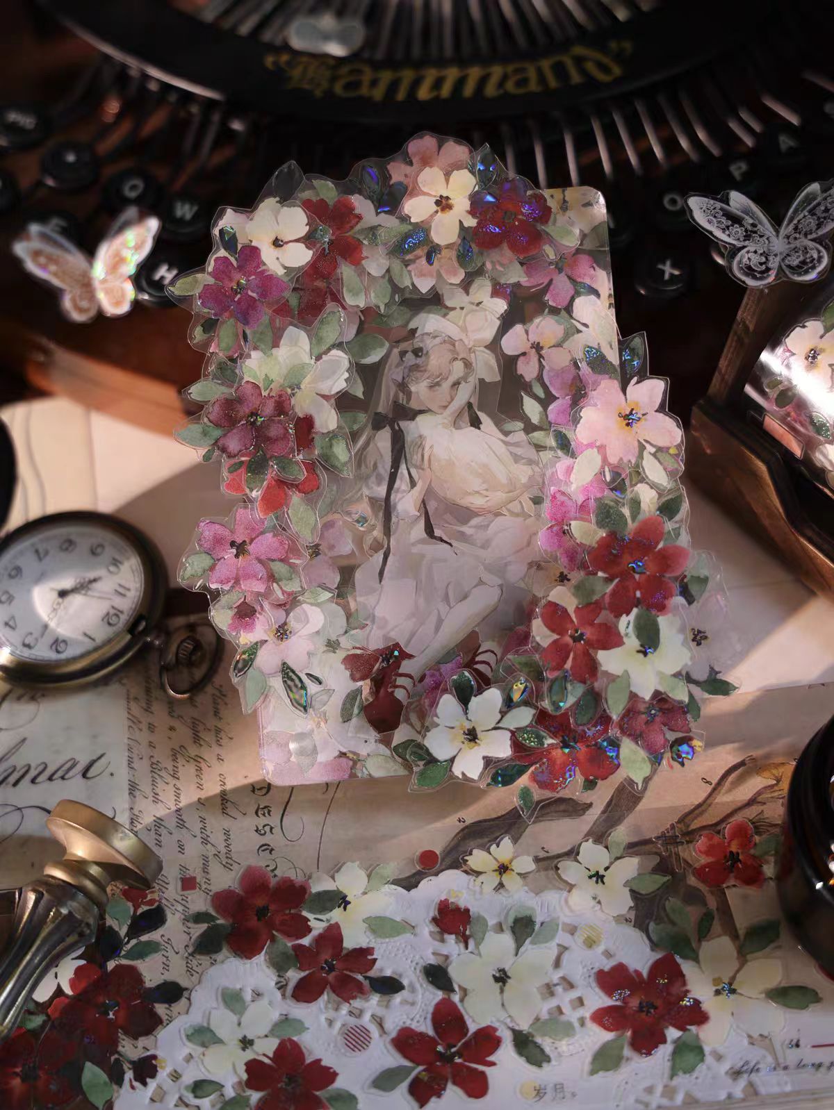 Journal flower pre-cut tape (3m/roll)