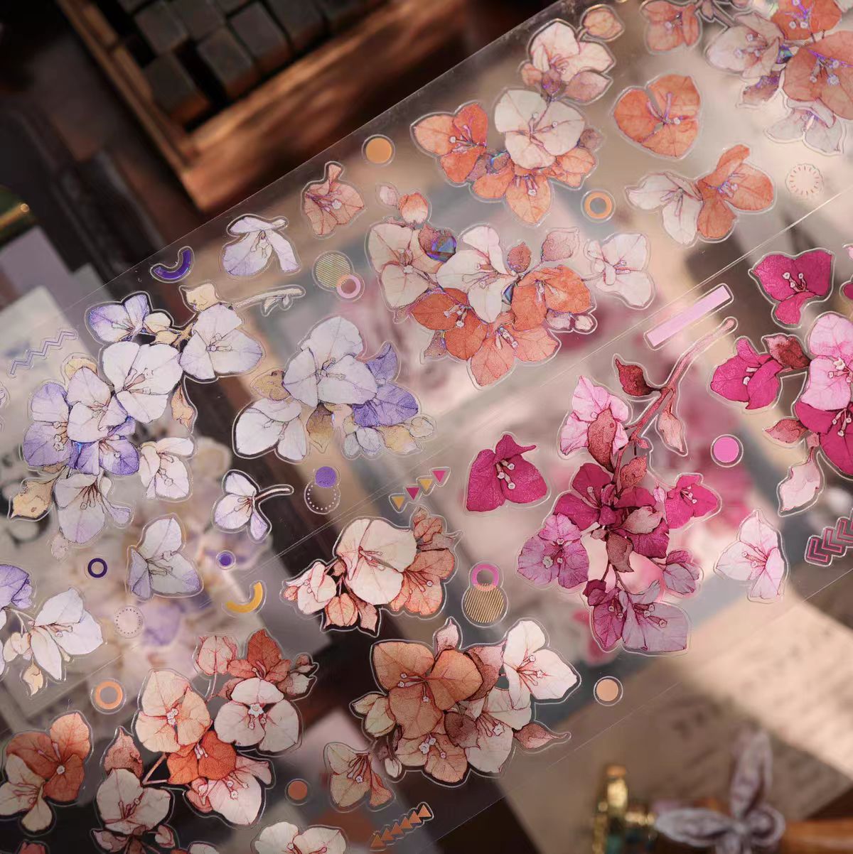 Journal flower pre-cut tape (6m/roll)