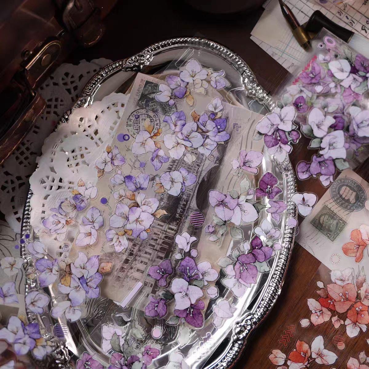 Journal flower pre-cut tape (6m/roll)