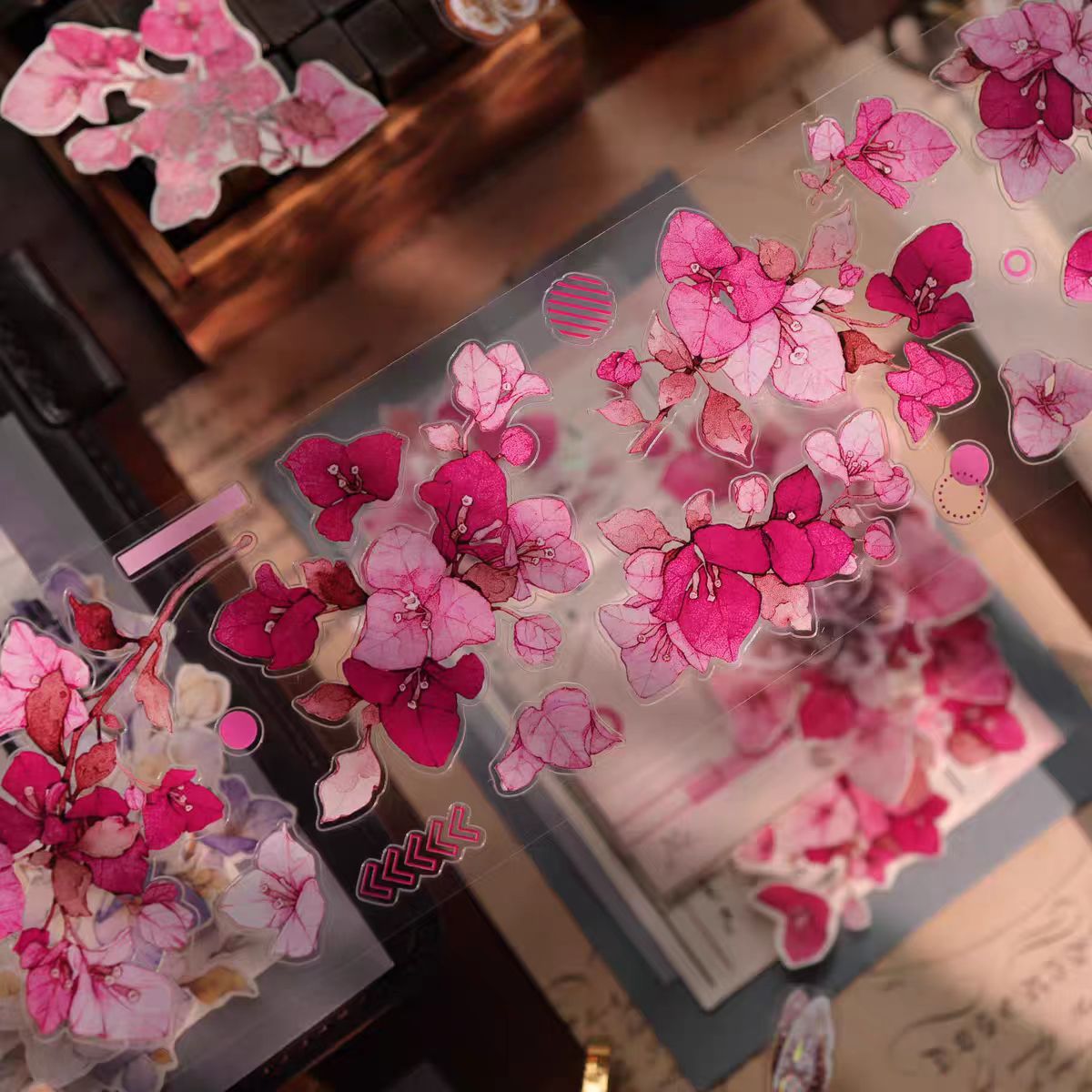 Journal flower pre-cut tape (6m/roll)