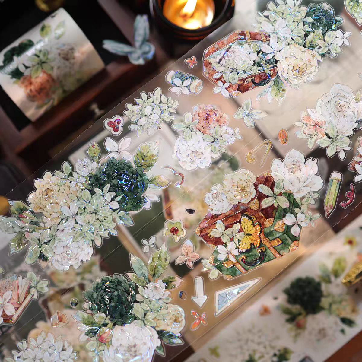 Journal flower pre-cut tape (5m/roll)