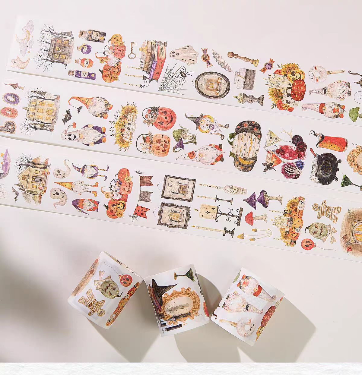 Journal Hot stamping washi tape set (Halloween) 3 rolls/set (5m/roll)