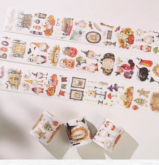 Journal Hot stamping washi tape set (Halloween) 3 rolls/set (5m/roll)
