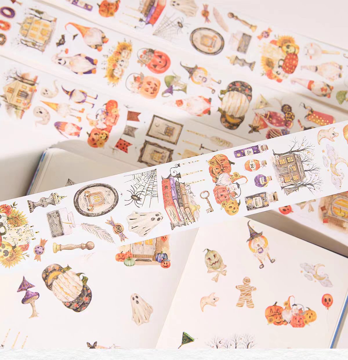 Journal Hot stamping washi tape set (Halloween) 3 rolls/set (5m/roll)