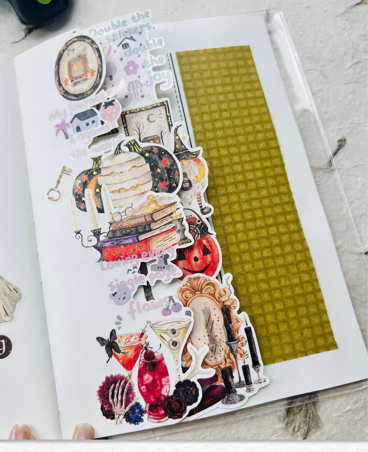 Journal Hot stamping washi tape set (Halloween) 3 rolls/set (5m/roll)