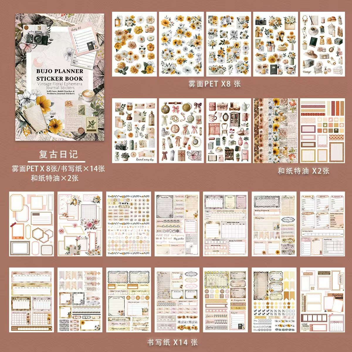 Planner sticker book