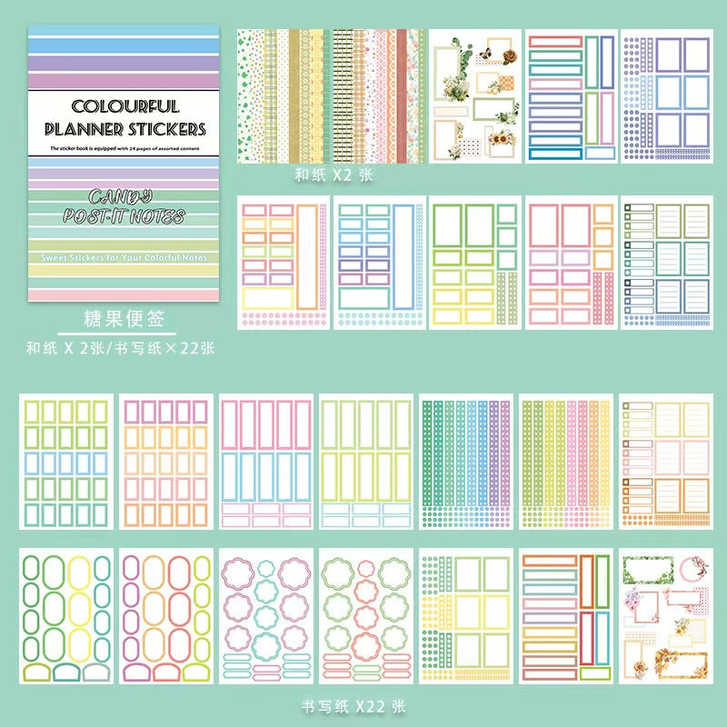 Planner sticker book