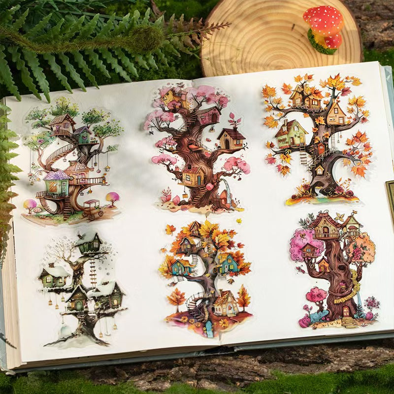 Journal PET sticker pack (Tree house) 12pcs/pack