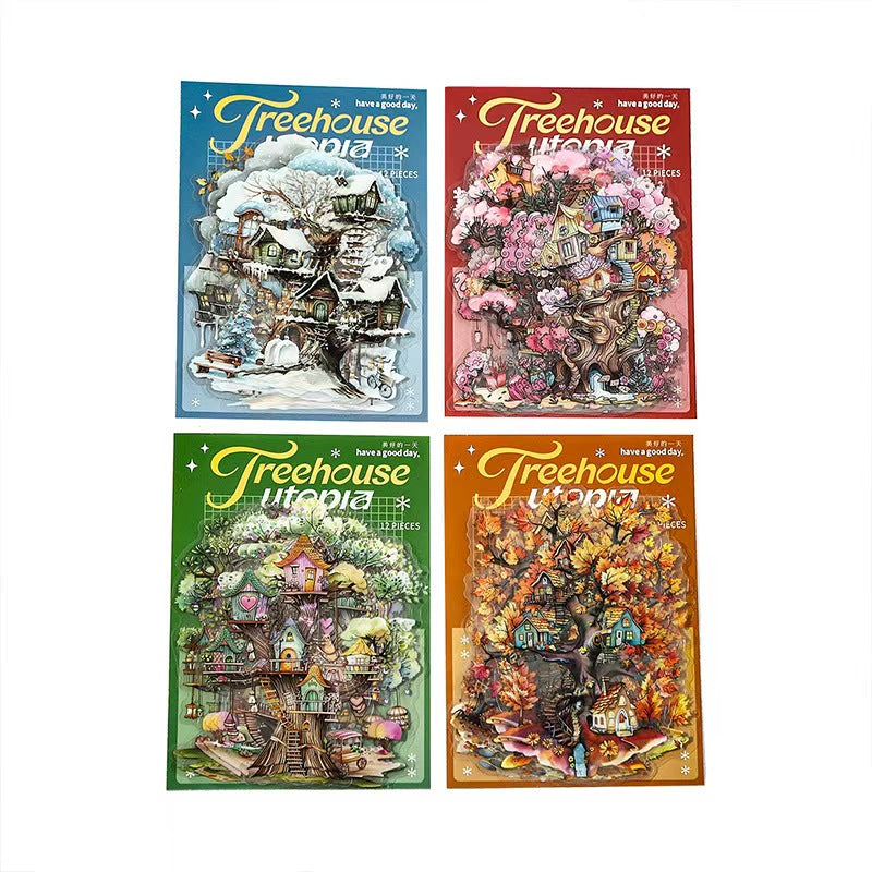 Journal PET sticker pack (Tree house) 12pcs/pack