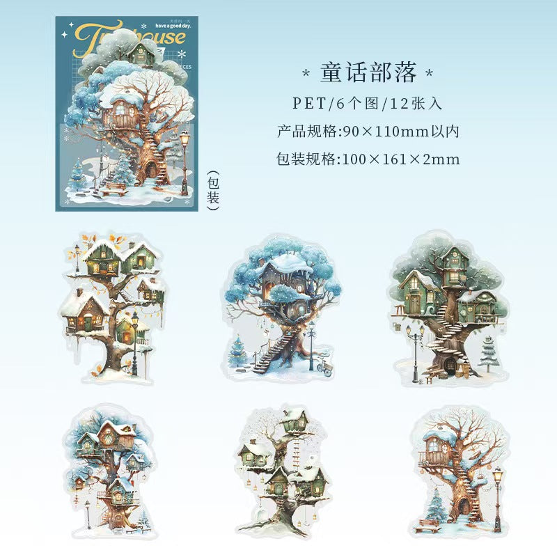 Journal PET sticker pack (Tree house) 12pcs/pack