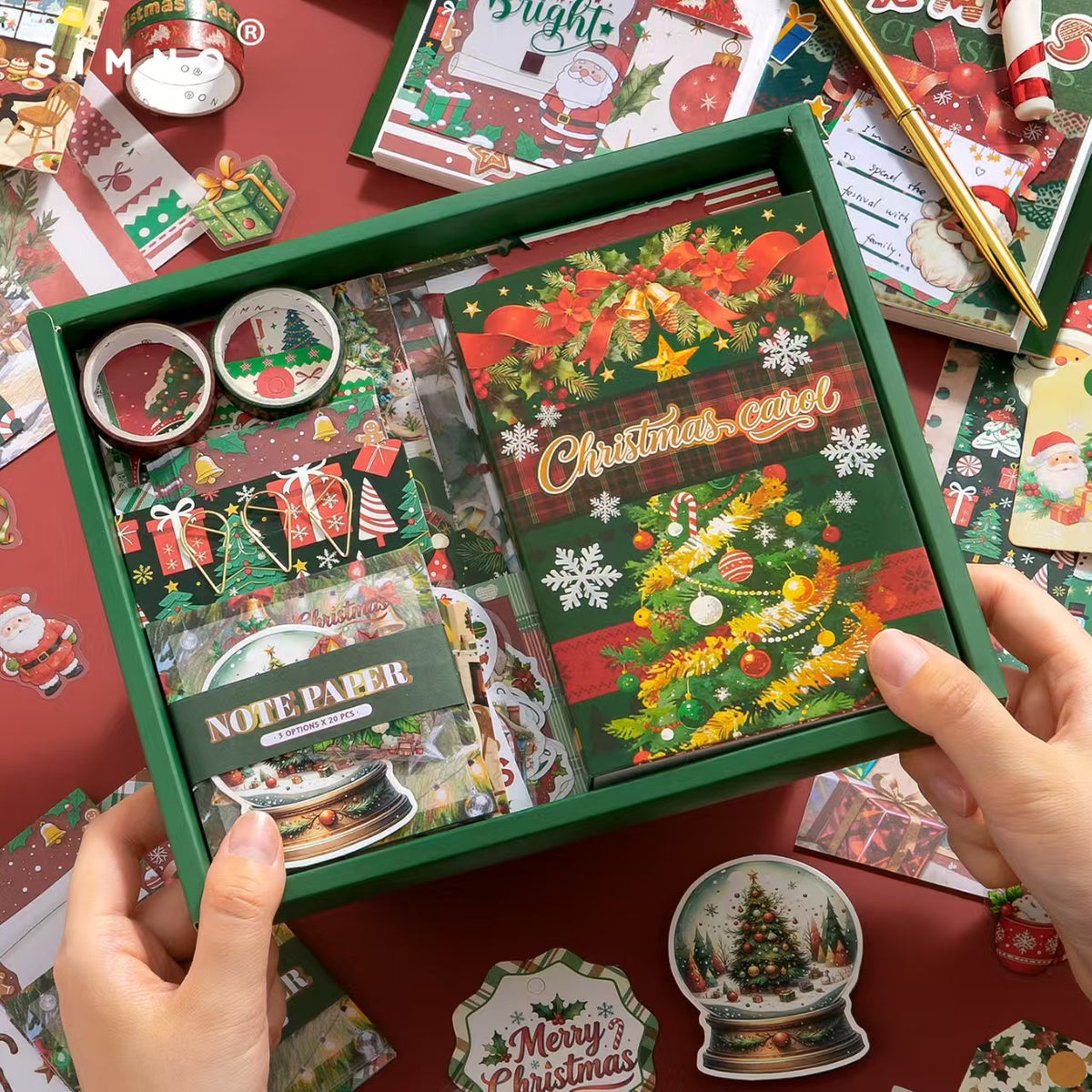 Journaling Supplies Gift Box （Christmas)