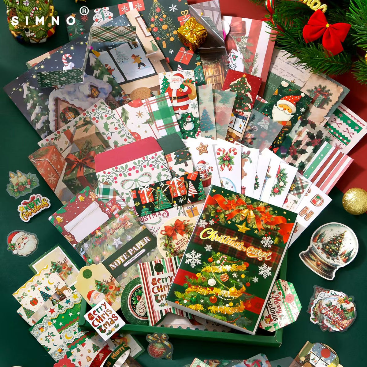 Journaling Supplies Gift Box （Christmas)