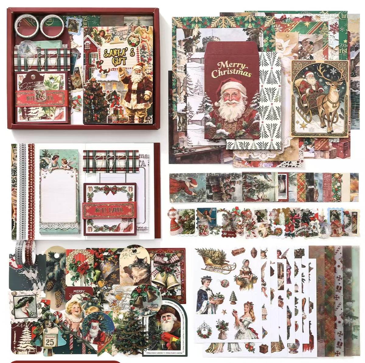 Journaling Supplies Gift Box （Christmas)