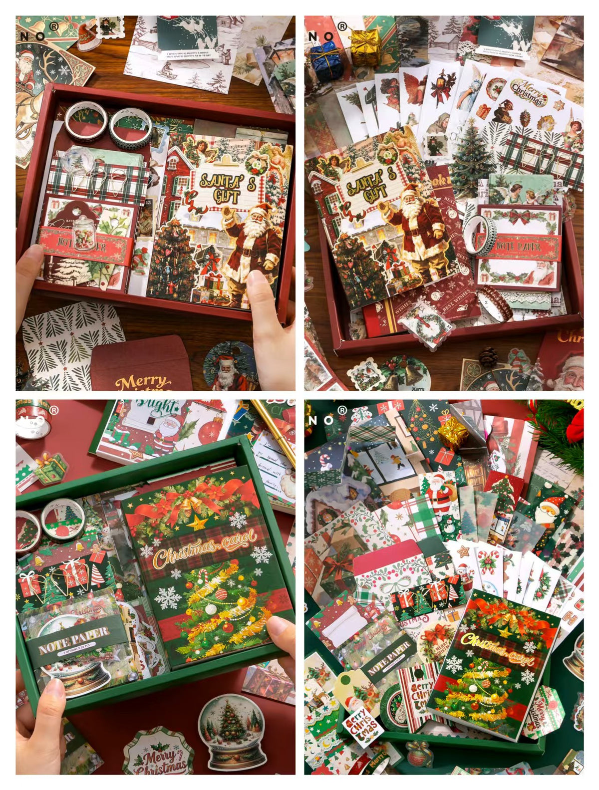 Journaling Supplies Gift Box （Christmas)