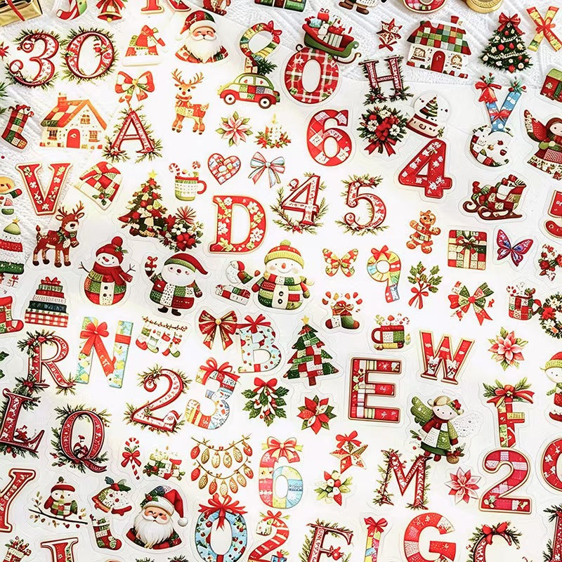 Journal PET sticker packs (108 pcs/pack) Christmas