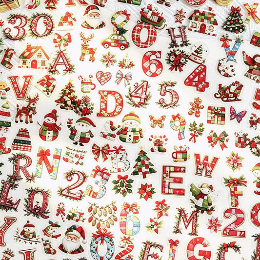 Journal PET sticker packs (108 pcs/pack) Christmas