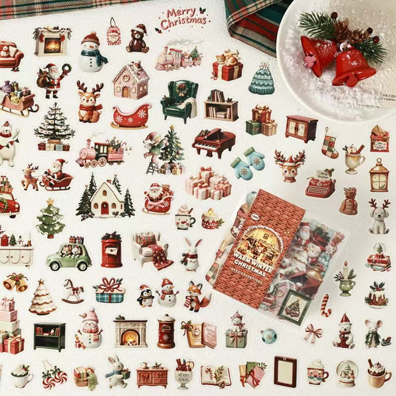 Journal PET sticker packs (Christmas) 100pcs