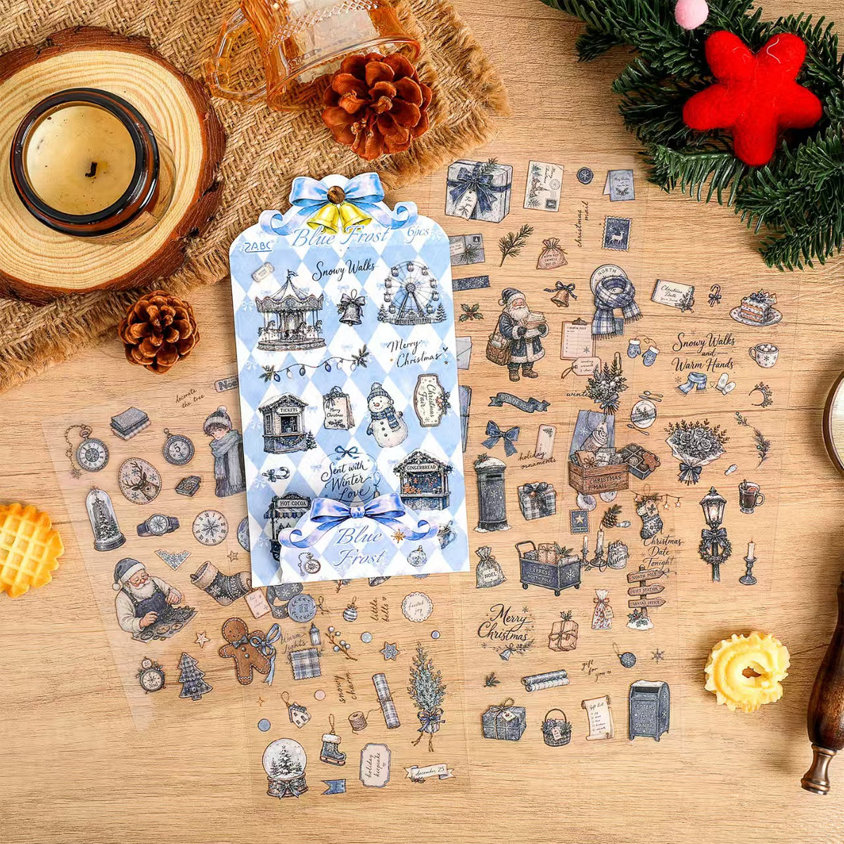 Journal PET sticker packs (Christmas)