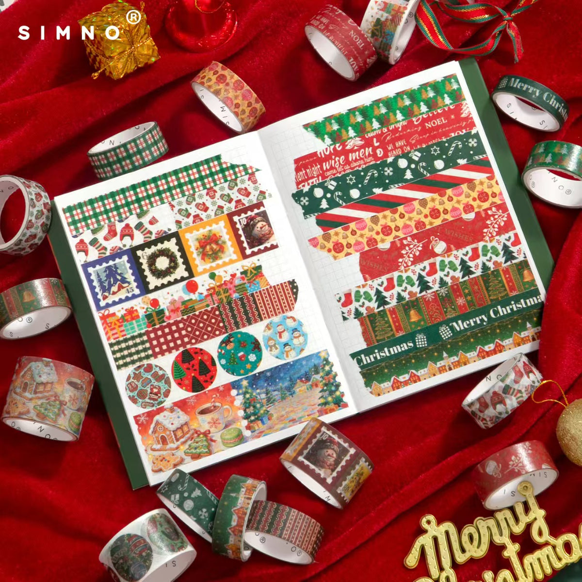 Journal tape set (18 rolls) Christmas