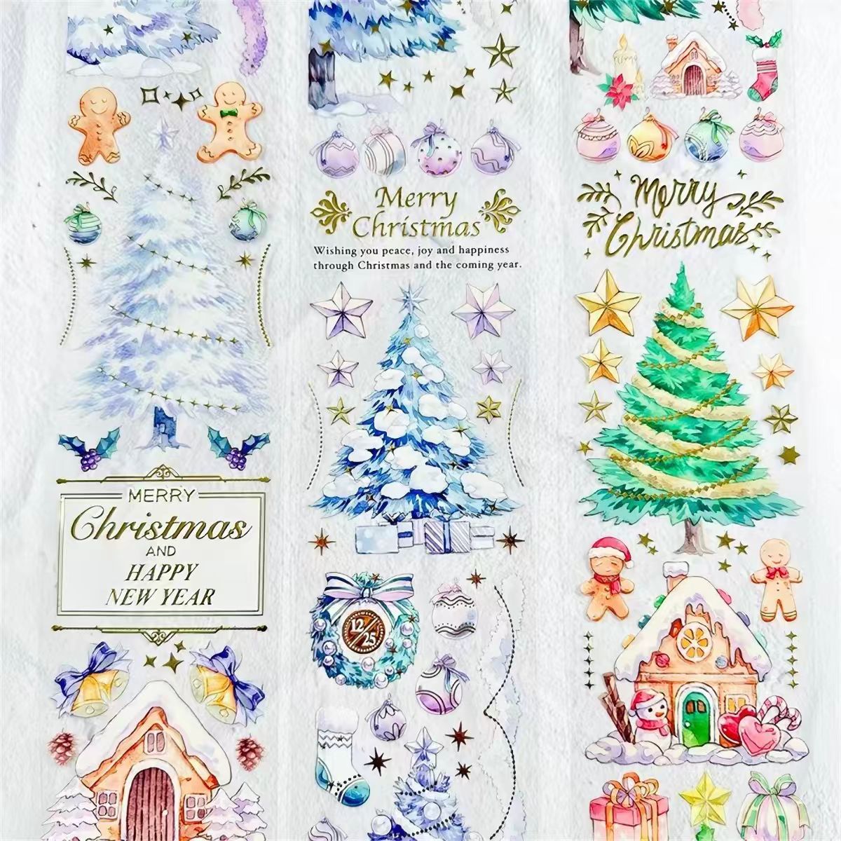 Journal PET tape (10m/roll) Christmas