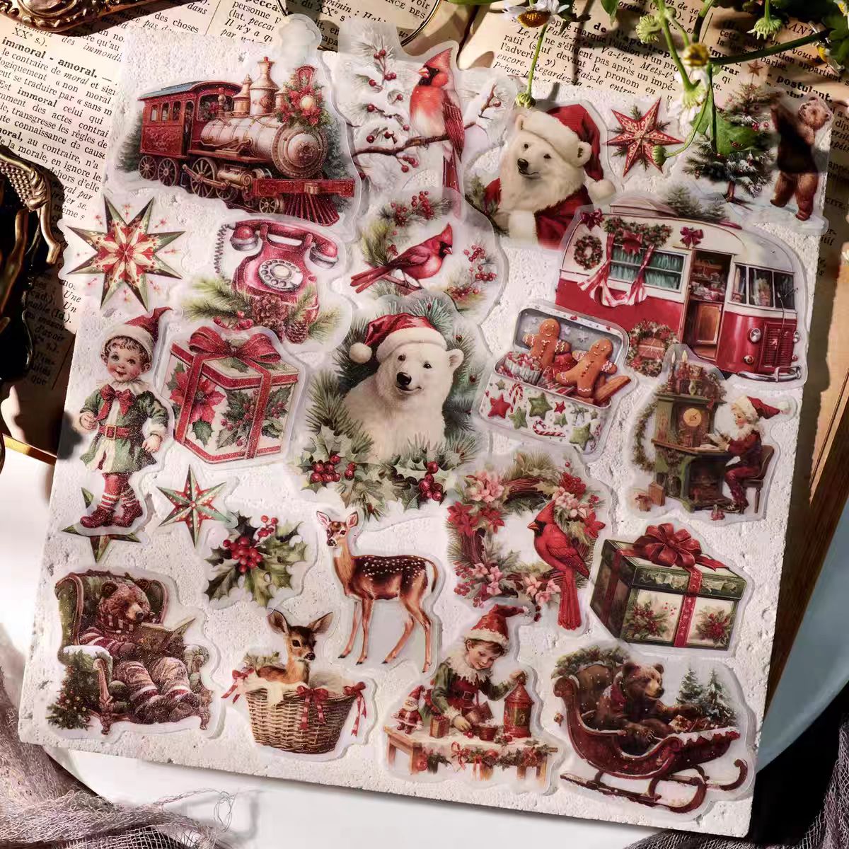 Journal sticker pack (62 pcs) Christmas