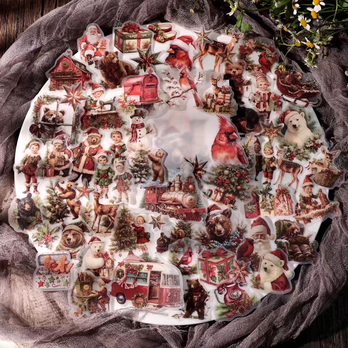 Journal sticker pack (62 pcs) Christmas