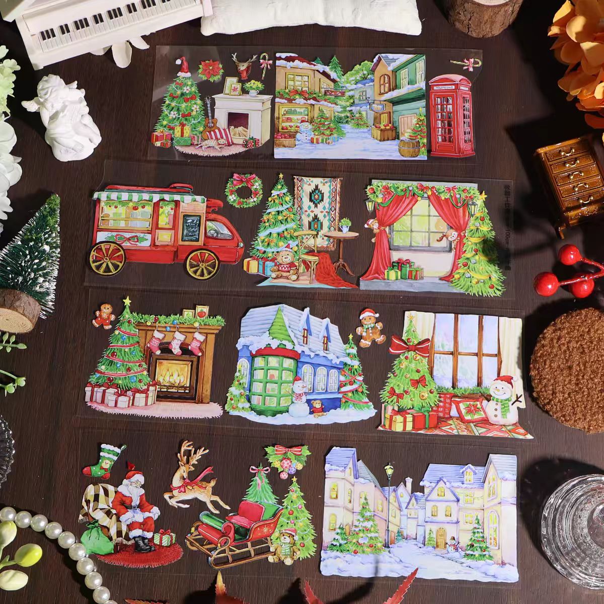 Journal Shell light PET tape (10m/roll) Christmas