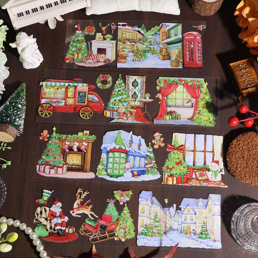 Journal Shell light PET tape (10m/roll) Christmas