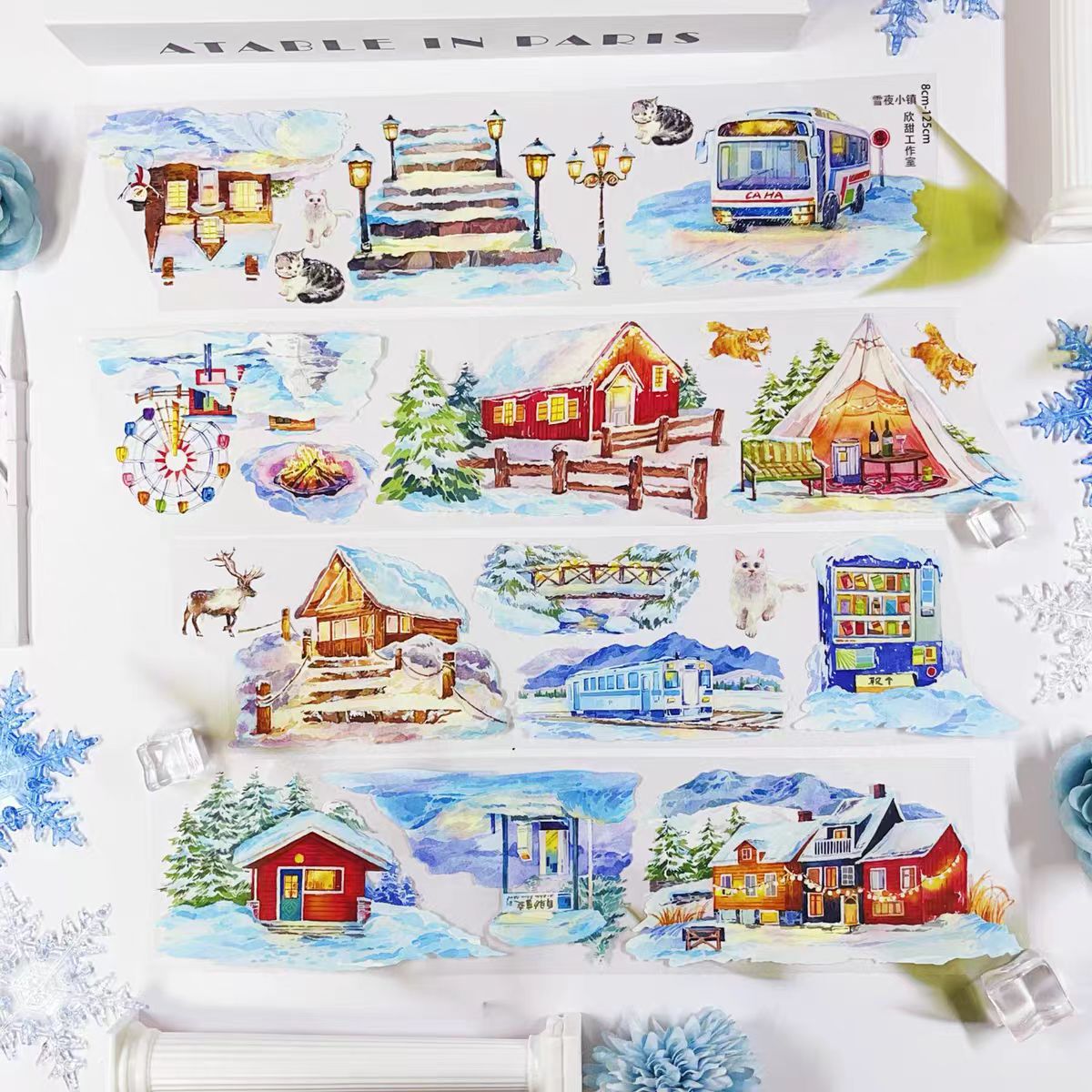 Journal Shell light PET tape (10m/roll) Christmas