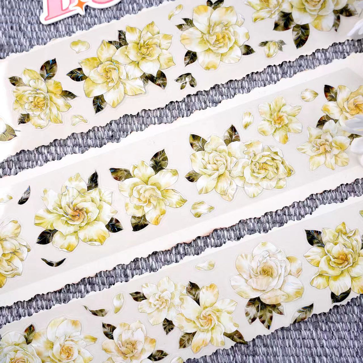 Journal flower PET tape (5m/roll) MOOBOOM
